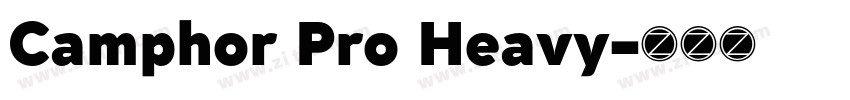 Camphor Pro Heavy字体转换